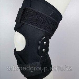 Ортез на коленный сустав с шарнирным механизмом и регулируемым углом наклона
